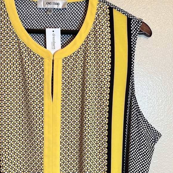 𝅺nwt Jones Studio by Dress Barn Plus Size Sleeveless Tank Top - Picture 5 of 14